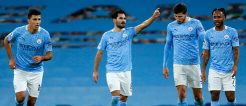 Die City Spieler wollen auch im Manchester Derby gegen United jubeln