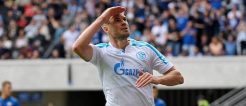 Schalkes Nummer 9 will auch gegen den KSC seine Jubelrunde laufen