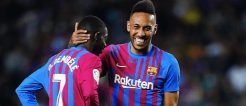 Aubameyang und Dembele müssen noch einmal für Barca ran ehe es in die Pause geht