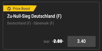 bwin Priceboost Deutschland vs Dänemark