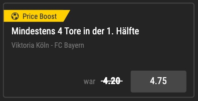 Price Boost Pokal Bayern