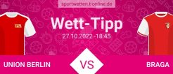 Union Berlin vs Braga Quoten und Tipp