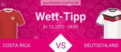 Costa Rica vs Deutschland Wett Tipp