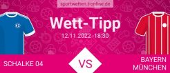 Schalke vs Bayern Tipp und Quoten