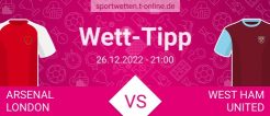 Arsenal London vs West Ham United Tipp und Quoten