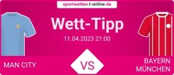 Manchester City vs Bayern München Wett Tipp mit Quoten