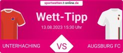 Unterhaching vs Augsburg Tipp und Quoten