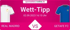 Real vs Getafe Wett Tipp