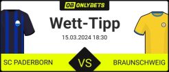 Paderborn vs Braunschweig Wett Tipps