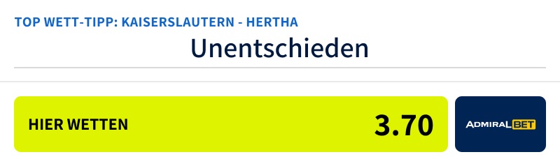 Lautern Hertha Tipp