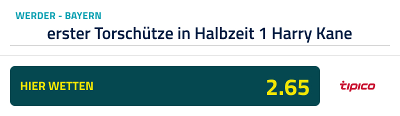 Top-Tipp zu Werder - Bayern, 21.9.24