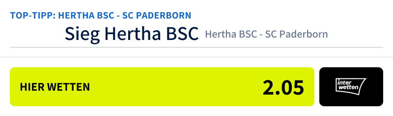 Top-Tipp für Hertha - Paderborn (03.08.24)