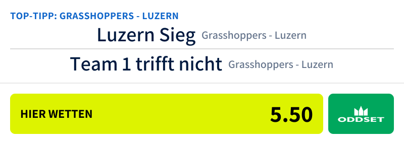 Top-Tipp: Grasshoppers - Luzern