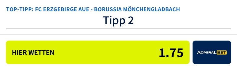 fc erzgebirge aue borussia mönchengladbach wett tipp