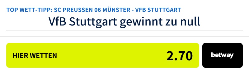 sc preussen 06 münster vfb stuttgart wett tipp