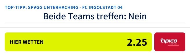 spvgg unterhaching fc ingolstadt wett tipp