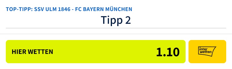 ssv ulm 1846 fc bayern münchen wett tipp