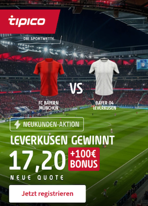 Leverkusen-Boost Tipico gg Bayern am 28.09.24