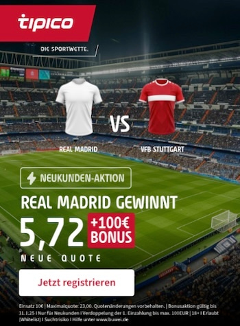 Neukunden-Boost Real Madrid - VfB Stuttgart (17.9.24)