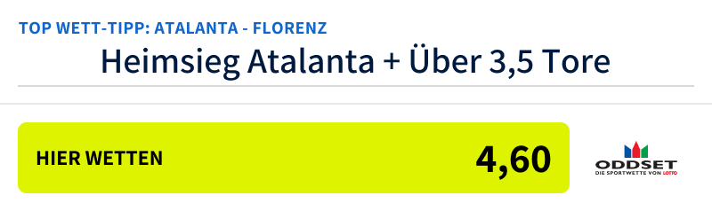 Unser Top-Tipp zu Atalanta - Fiorentina, 15.9.24