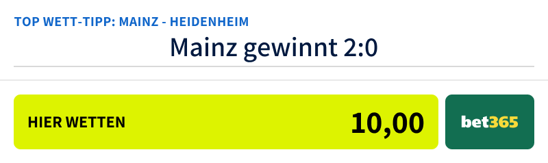 Top-Tipp Mainz - Heidenheim (28.9.24)