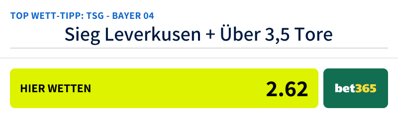 Wett-Tipp Hoffenheim - Leverkusen, 14.9.24