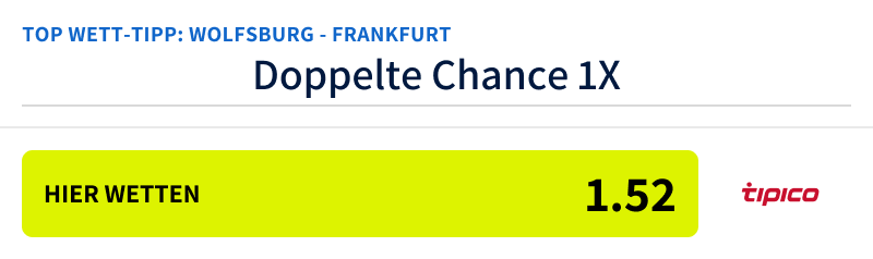 Top-Tipp zu Wolfsburg - Frankfurt, 14.9.24