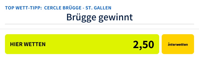 Brügge gewinnt Interwetten