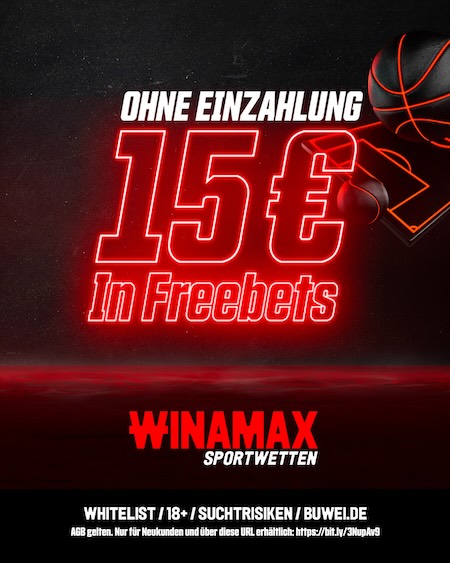 Winamax 15 € Freebet