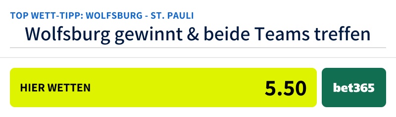 Wolfsburg gewinnt St. Pauli