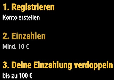 So sieht die Vorgehensweise beim Bwin Bonus aus