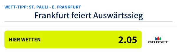 Wett-Tipp Pauli - Frankfurt, 16. Spieltag, 11.1.2025