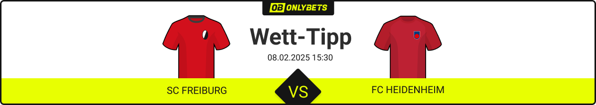 Vorschau zu Freiburg vs. Heidenheim am 8.2.25