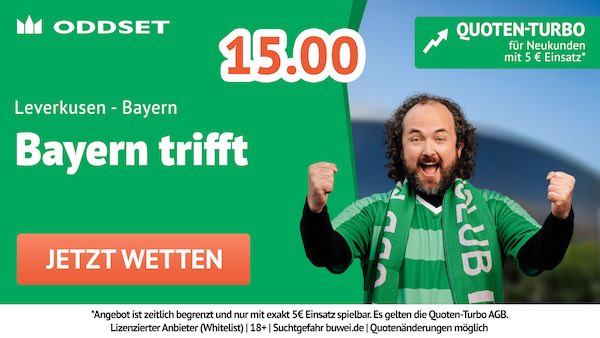 oddset quoten turbo auf bayern trifft gegen leverkusen