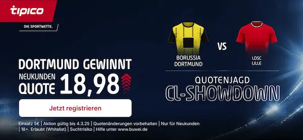 tipico boost auf dortmund gewinnt gegen osc lille